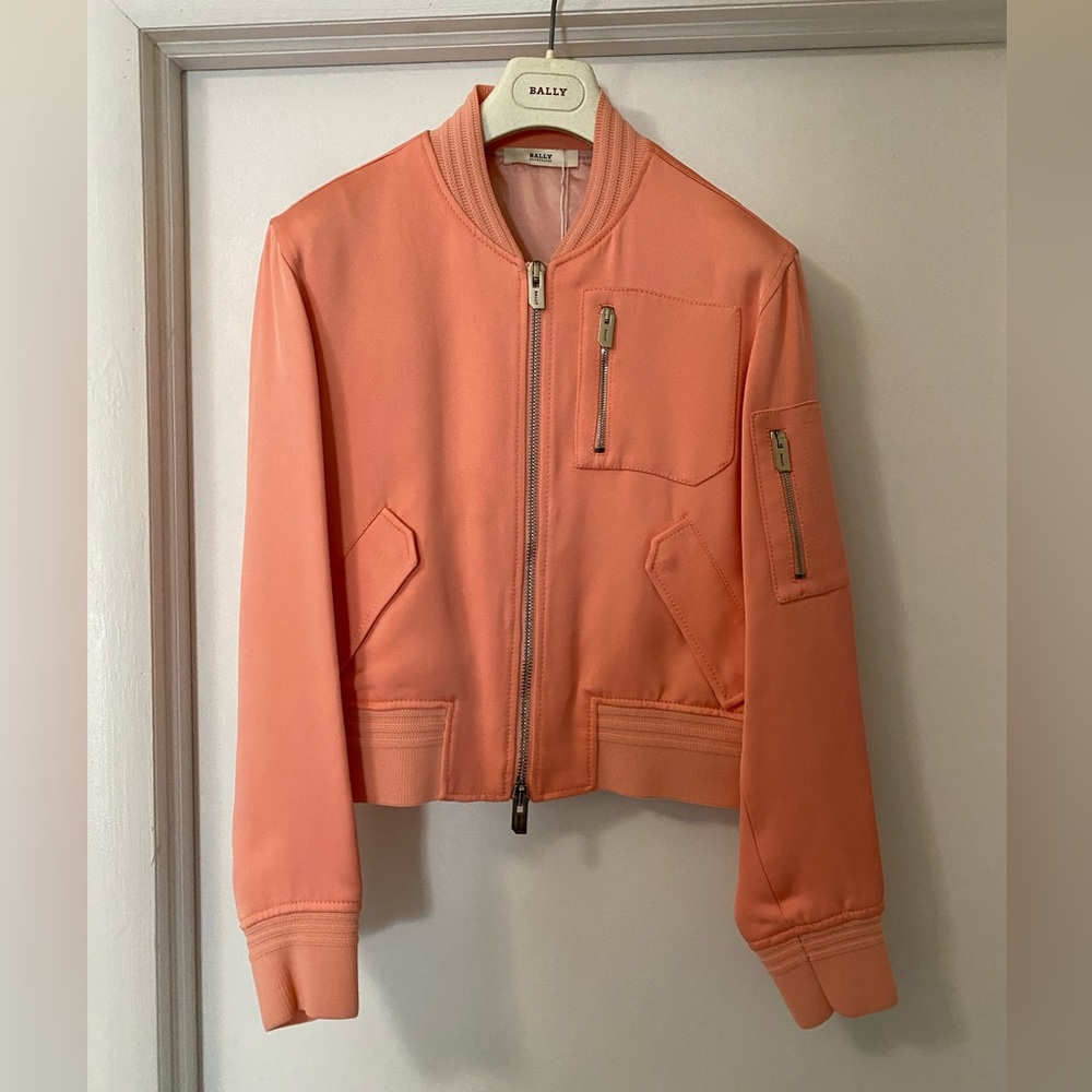 Bally Viscose Twill Bomber Jacket